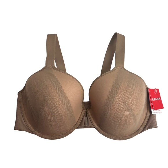 Spanx NWT Bra-llelujah! Illusion Lace Full Coverage Bra in Vintage Rose Size 40D - Picture 3 of 15